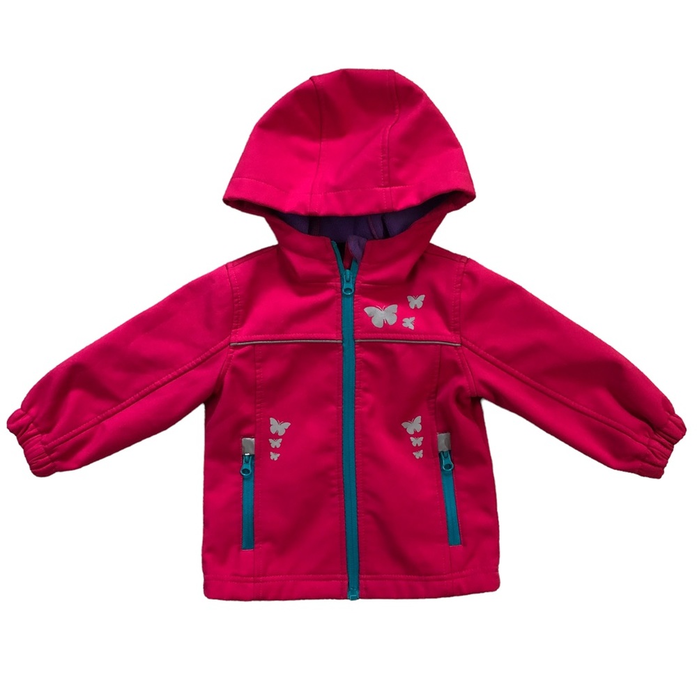 Sears jacket girls with reflective tape/butterflies